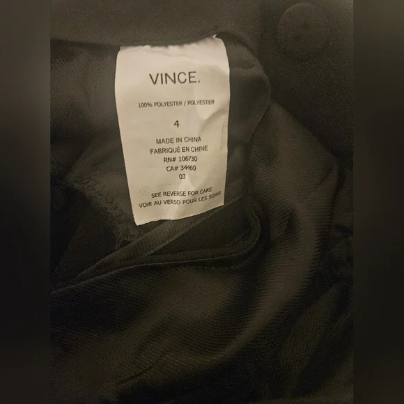Vince - Women's Classic Black Dress Pants Size 4 - - Picture 8 of 8